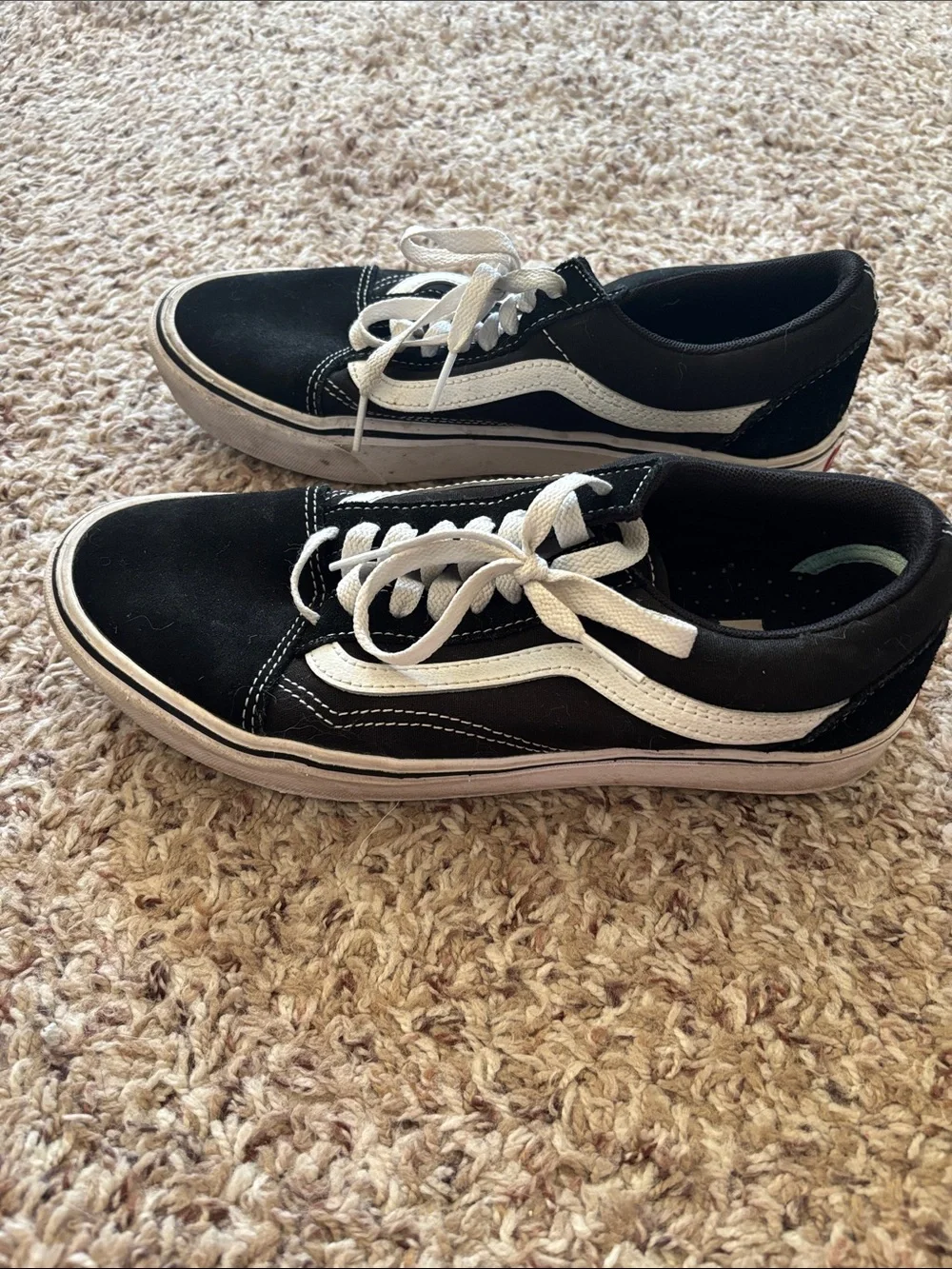 Vans Old Skool Black and White Low Top Sneakers